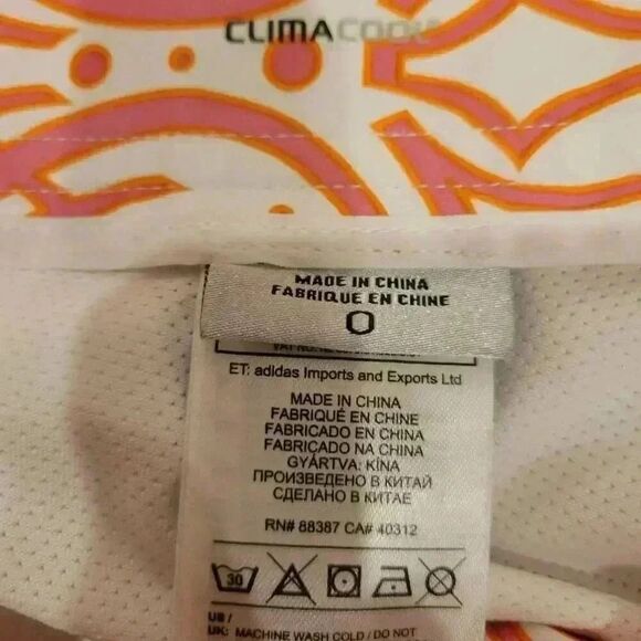 Adidas Women's White & Orange Floral Print Poly/Spandex Clima Cool Skort Athleti - Picture 11 of 11